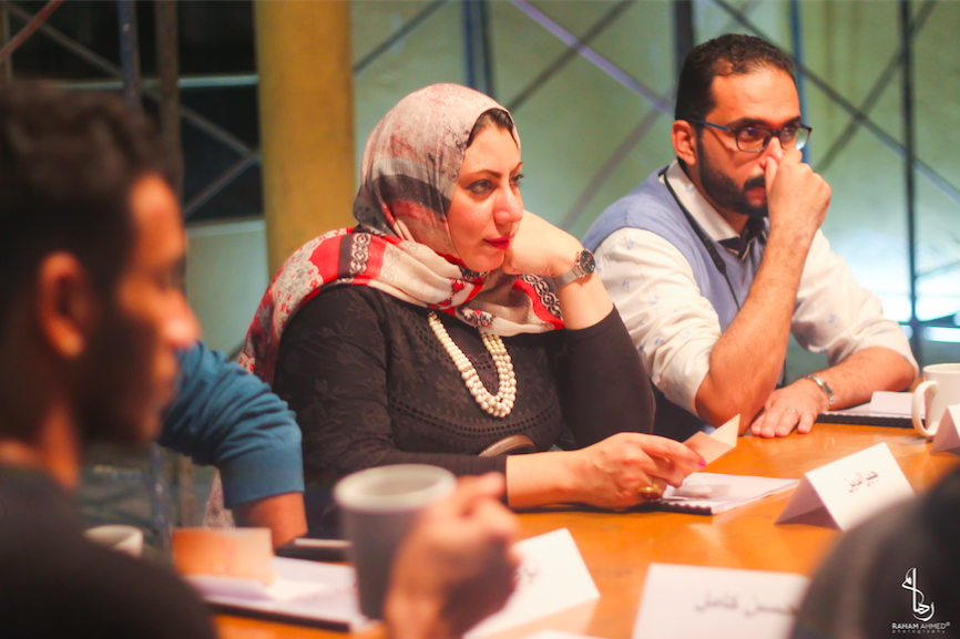 People sitting at a table